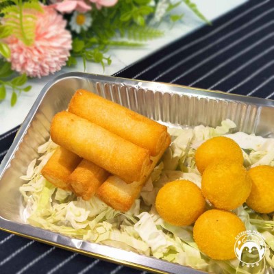 台式芋頭地瓜丸+炸鮮奶卷(各5件)