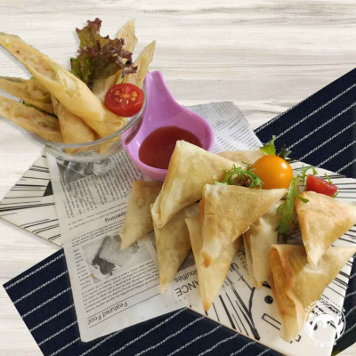 泰式蔬菜春卷+咖喱角(各10件)