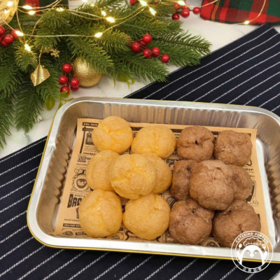 迷你朱古力+雲呢拿忌廉泡芙(16件)