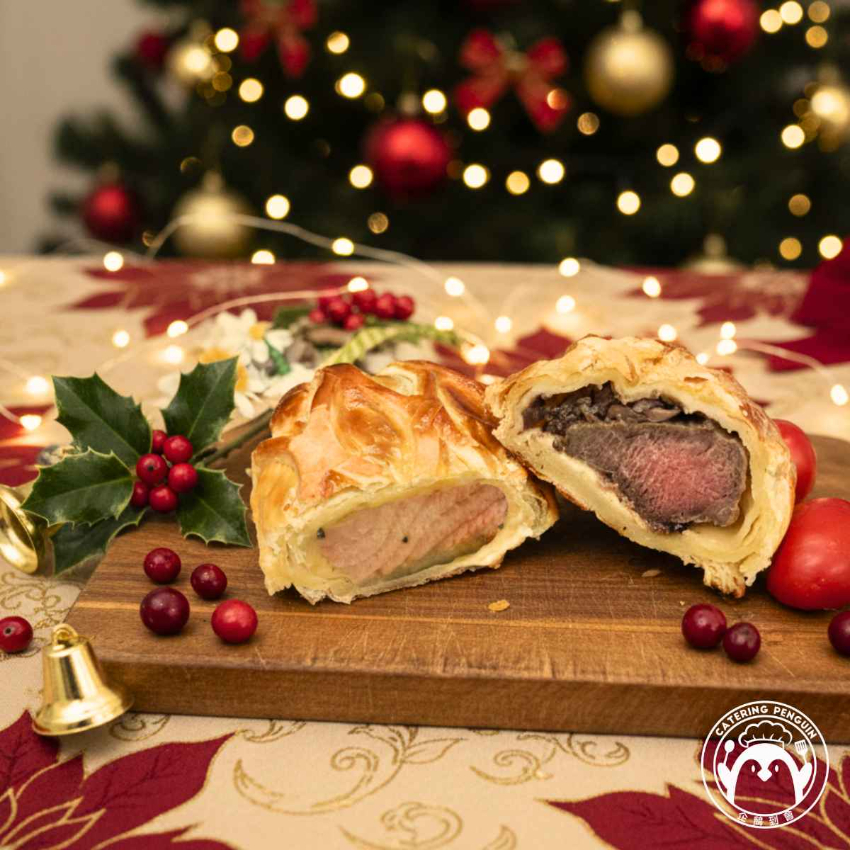 迷你威靈頓拼盤:三文魚,牛柳(各1件)