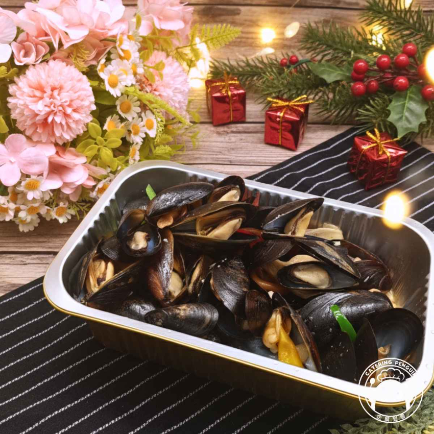 白酒忌廉煮藍青口(2磅裝)