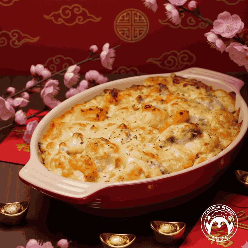 芝士白汁焗蝦球伊麵(2磅裝)