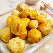 港式孖寶: 炸魚肉燒賣+魚蛋(2磅裝)