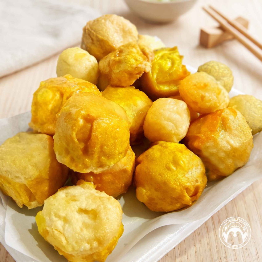 港式孖寶: 炸魚肉燒賣+魚蛋(2磅裝)